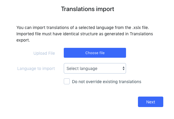 Admin Translations import example